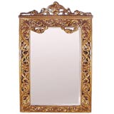 Exceptional Italian 19th century carved and guilt mirror