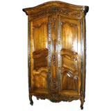 Exceptional French 18th century Period Louis XV walnut armoire