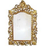 Italian 19th century water gilt mirror