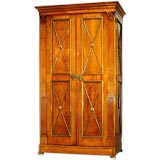 Important French Period Restoration armoire in fruitwood