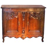 French 18th Century  Carved Elm Buffe