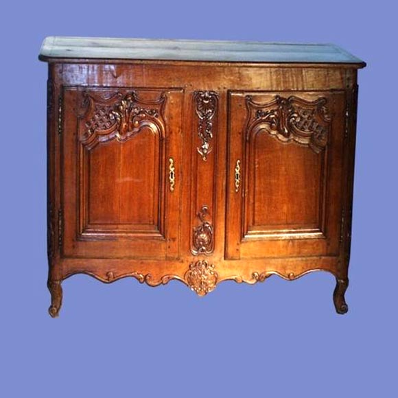 French 18th Century  Carved Elm Buffe