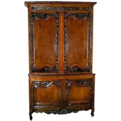 Fine French 18th Century Cherry Buffet Deux Corps Fine French 18th Century Cherry Buffet Deux Corps