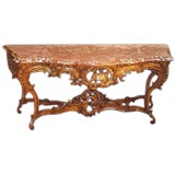 Vintage Very fine French 19th century carved console