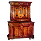 French 19th century Renaissance style walnut cupboard