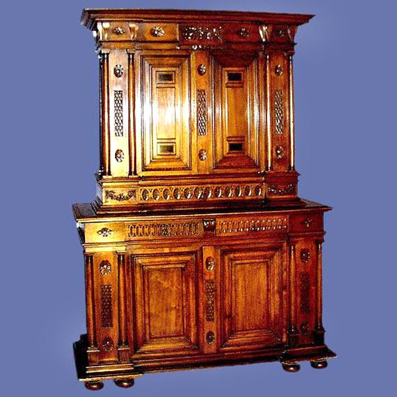 French 19th century Renaissance style walnut cupboard