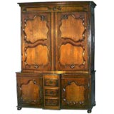 Antique French 18th century Louis XV oak credence cupboard