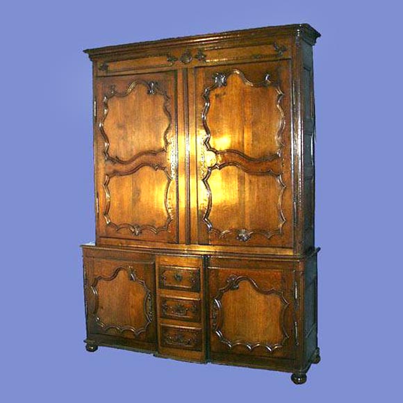 French 18th century Louis XV oak credence cupboard