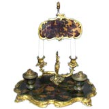 Extremely fine early French 19th century Chinoiserie ink stand