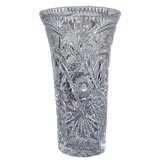 Antique French cut-crystal vase
