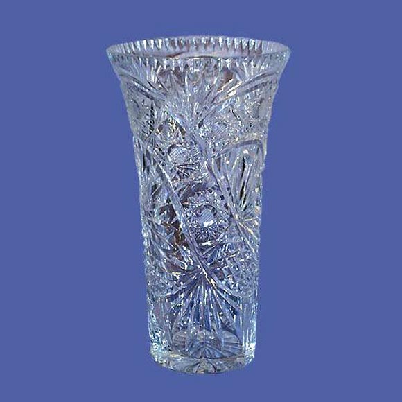 French cut-crystal vase.<br />
FOR MORE INFORMATION, PLEASE VISIT WWW.CONNOISSEURANTIQUES.COM