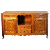 French 19th century inlaid cherry buffet