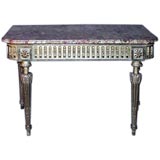Italian 19th century freestanding gilt console table