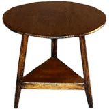 Antique English 18th century oak cricket table