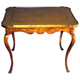 French 18th century walnut side table