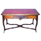 Fine French 19th century walnut writing table