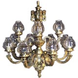 French 12-light bronze Marzarine style chandelie French 12-light bronze Marzarine style chandelie