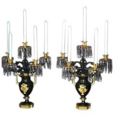 Antique Pair of French 5-light candelabrums