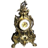 Large French 19th century bronze Louis XV style clock