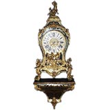 Vintage Magnificent French 19th century boulle clock on wall bracket