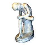 Italian 19th Century White Marble Figure