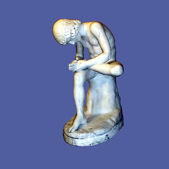 Italian 19th Century White Marble Figure