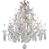 Antique 19th century signed Baccarat Marie Therese Style Chandelier