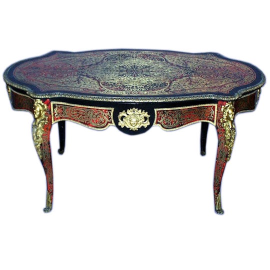Fine French 19th century Napoleon III center table For Sale