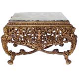 Italian 19th century highly carved center table