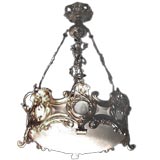 Fine French 19th century bronze dore chandelier