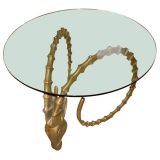 Bronze Ram
s Head Sculptural Table