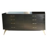 Dresser with Brass Pulls and Legs