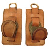 Pair of Jacques Adnet Coat Hooks