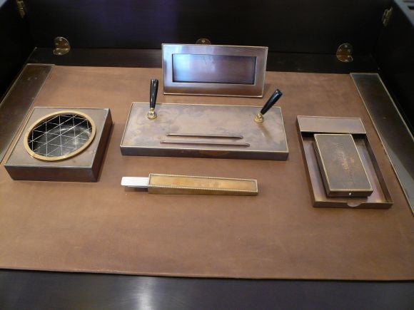 7 Piece Bronze Silvercrest Desk Set