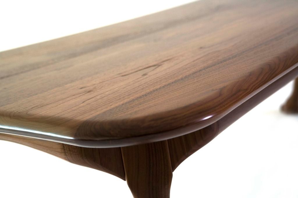 American Ab Ovo Walnut Dining Table by William Emmerson