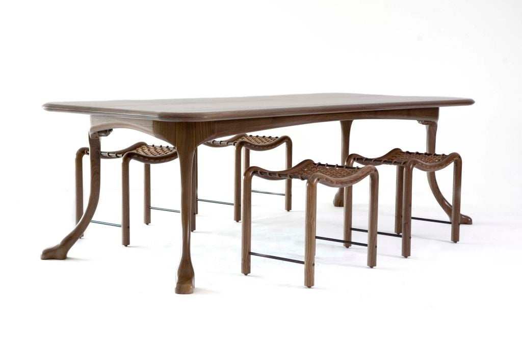 Ab Ovo Walnut Dining Table by William Emmerson 1