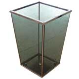 Charcoal Glass Wastebasket