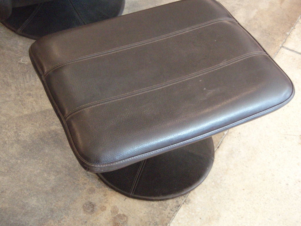 De Sede Leather Chair & Ottoman 2