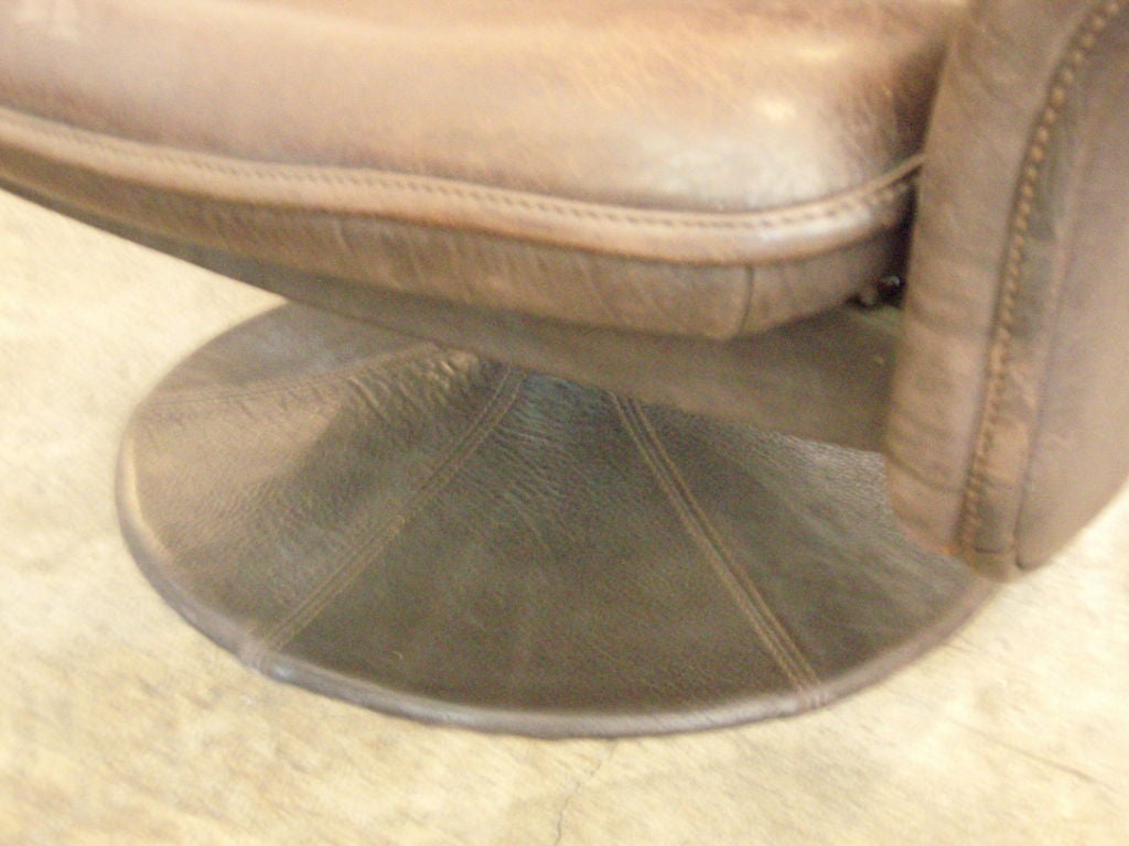De Sede Leather Chair & Ottoman 1