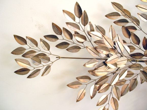 Decorative Metal Wall Sculpture by Jere