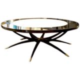 Paul Laszlo Table - Marble and Wood with Inlaid Birds