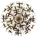 Large Metal  Wall Sculpture by C. Jere