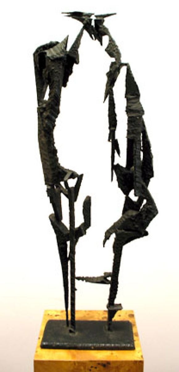 Large Abstract Steel Sculpture by Franco Garelli 1957