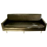 Leather Sofa designed by Florence Knoll for Knoll International