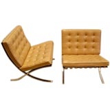 Pair of Barcelona Chairs - Manufacturer: Knoll