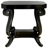 Dark Lacquered Wood Console Table