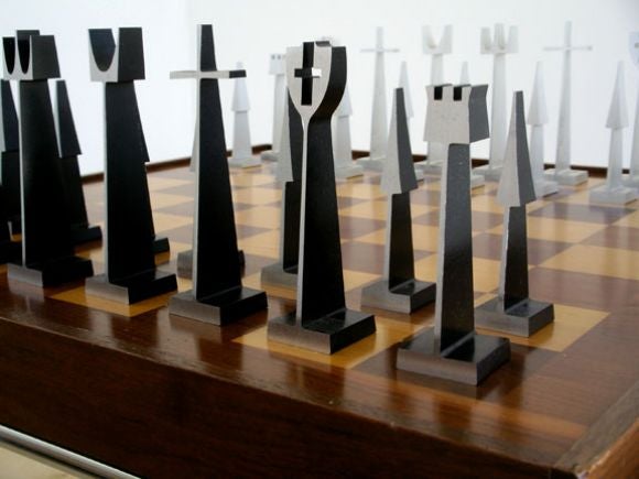 American Chess set with Chess Table
