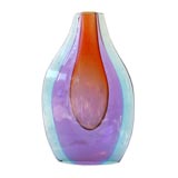 Massive Murano Glass Vase signed Pino Signoretto