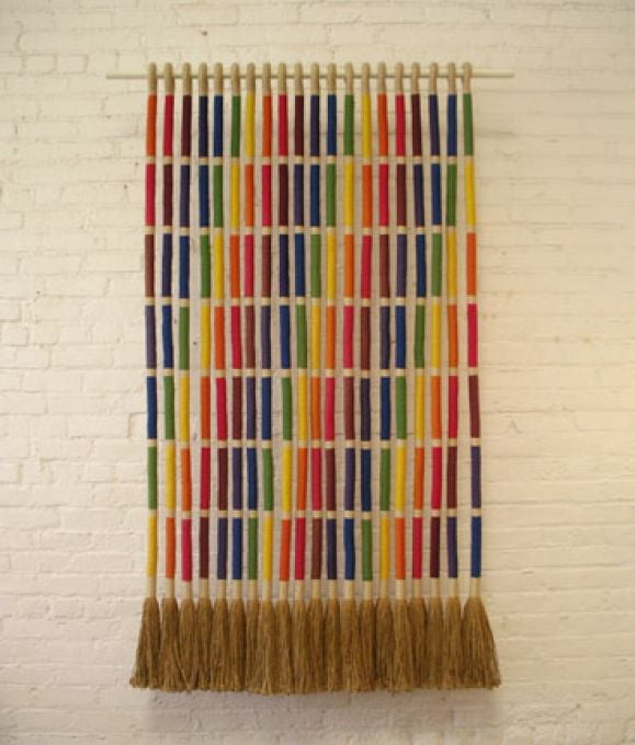 Late 20th Century 1970s Textile Wall Hanging by Michigan Artist Jane Knight