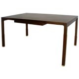 Vintage Dark Walnut Desk by Edward Wormley for Dunbar